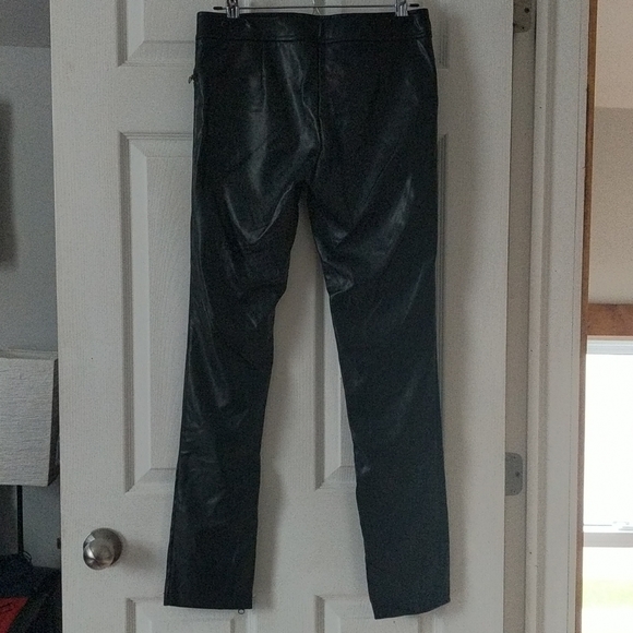 Pleather Gunmetal Punk Rock Pants - Picture 2 of 8